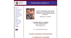 Desktop Screenshot of humanitaere-hilfe-ev.de